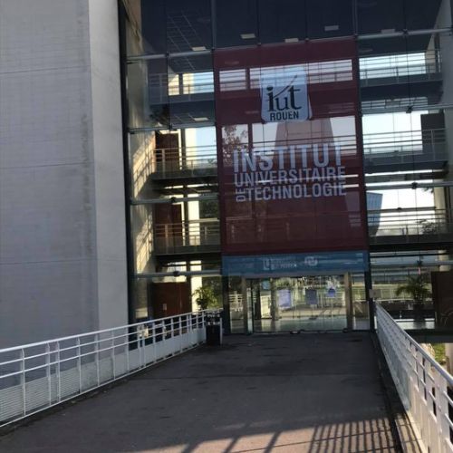 Pose microperforés sur verrière IUT de Rouen