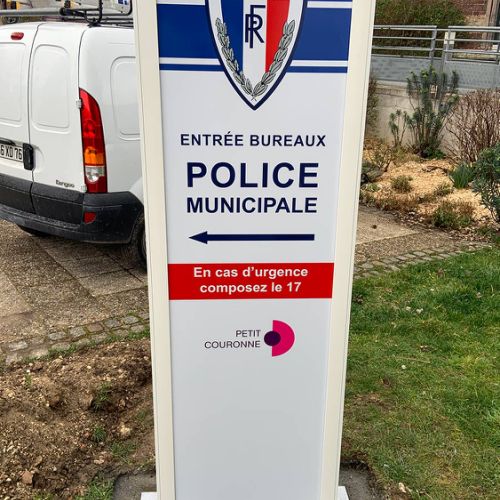 Totem Double face non galbé