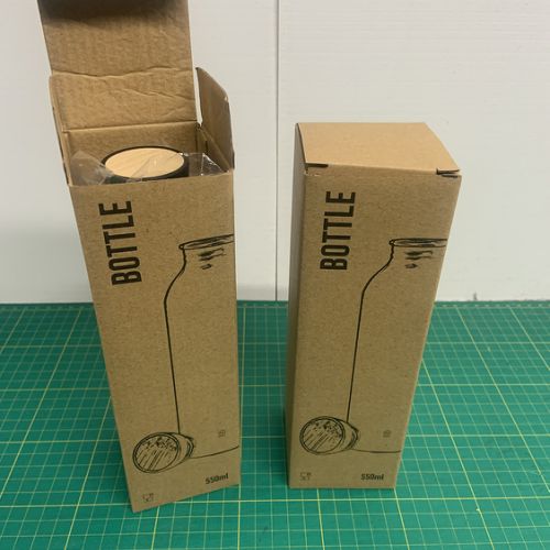 Gourde aluminium recyclé, marquage 1 couleur