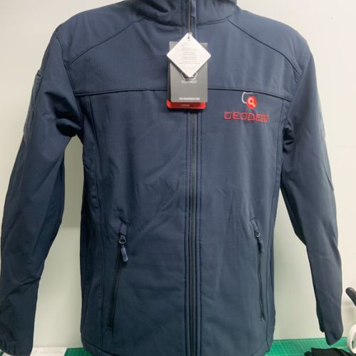 Broderie 3 couleurs sur sofshell pour Geodem