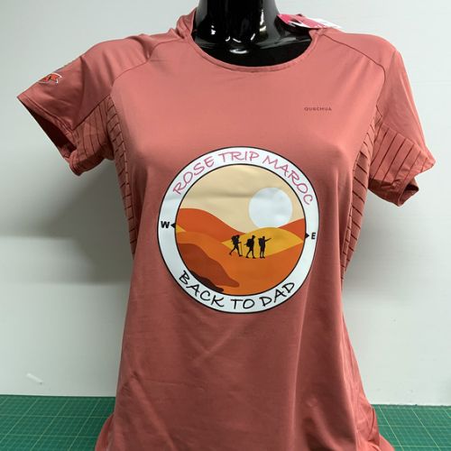 Marquage transfert numérique quadri sur TS polyester