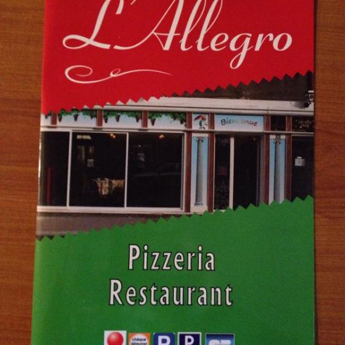 MENU restaurant A4 fermé A3 ouvert sur papier 250gr