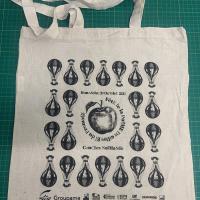 Tote bag coton naturel, marquage 1 couleur recto